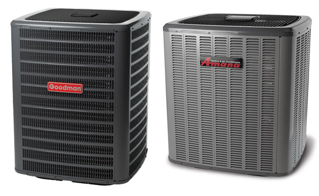 Goodman AC units and Amana hvac units